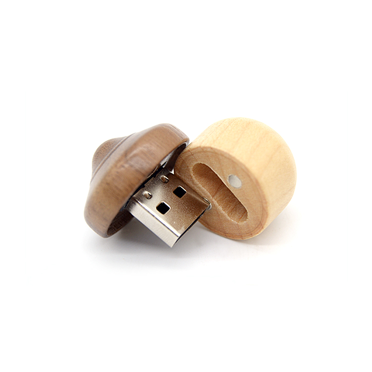 2020 creative new hazelnut shaped wooden usb storage device LWU1013